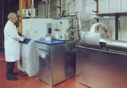 An image showing one of CRP's  test rigs undertaking steam cycling